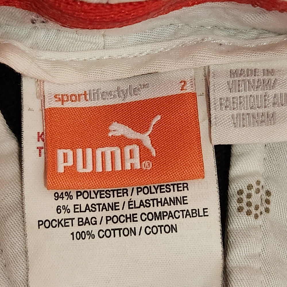 PUMA Women's USP DRY Long Above The Knee Shorts Black‎ Size 2 - Picture 2 of 10